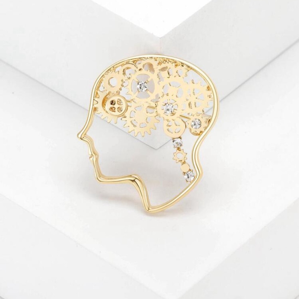 Gears Brooch